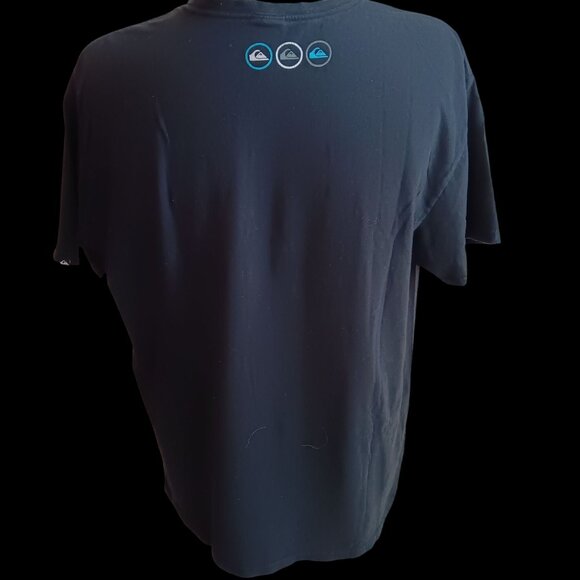 XL Vintage Y2K Quiksilver T-shirt Mens Black Graphic Tee Shirt Mexico - Picture 4 of 6